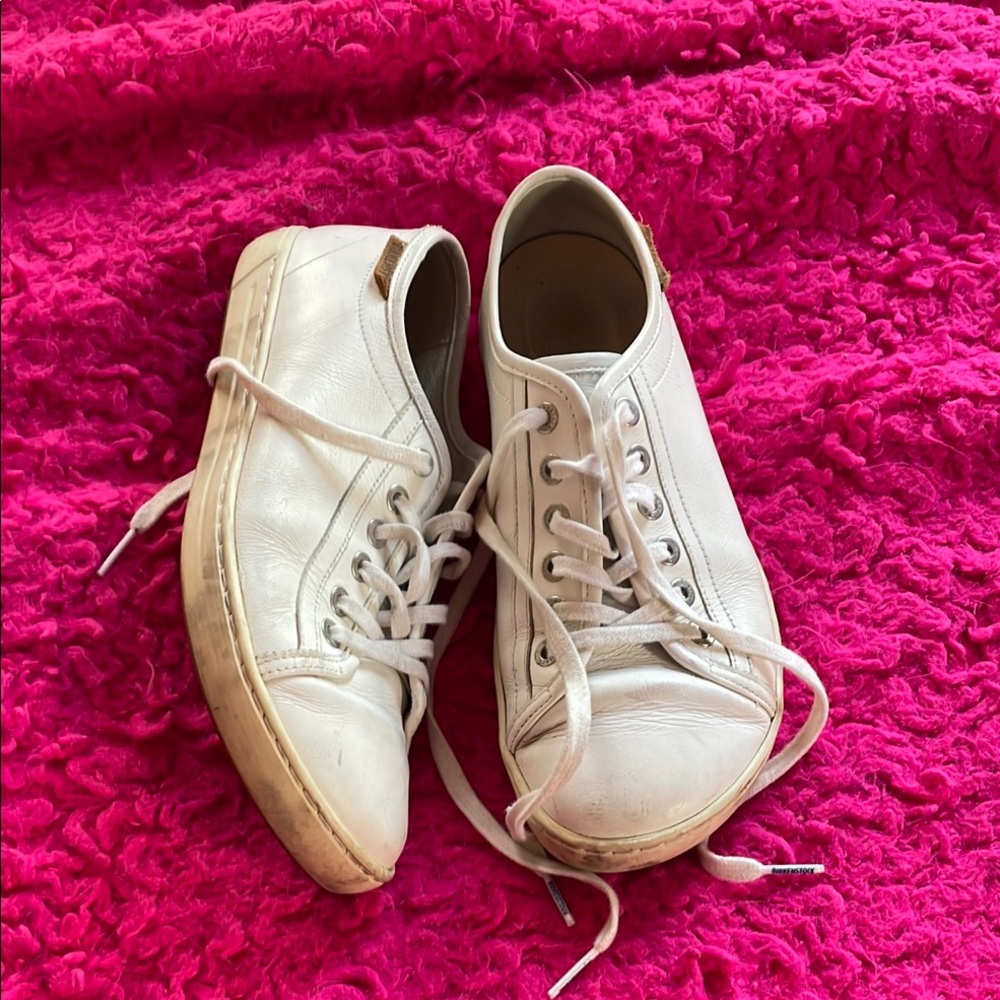 Women's White Birkenstock Sneakers Size 39
